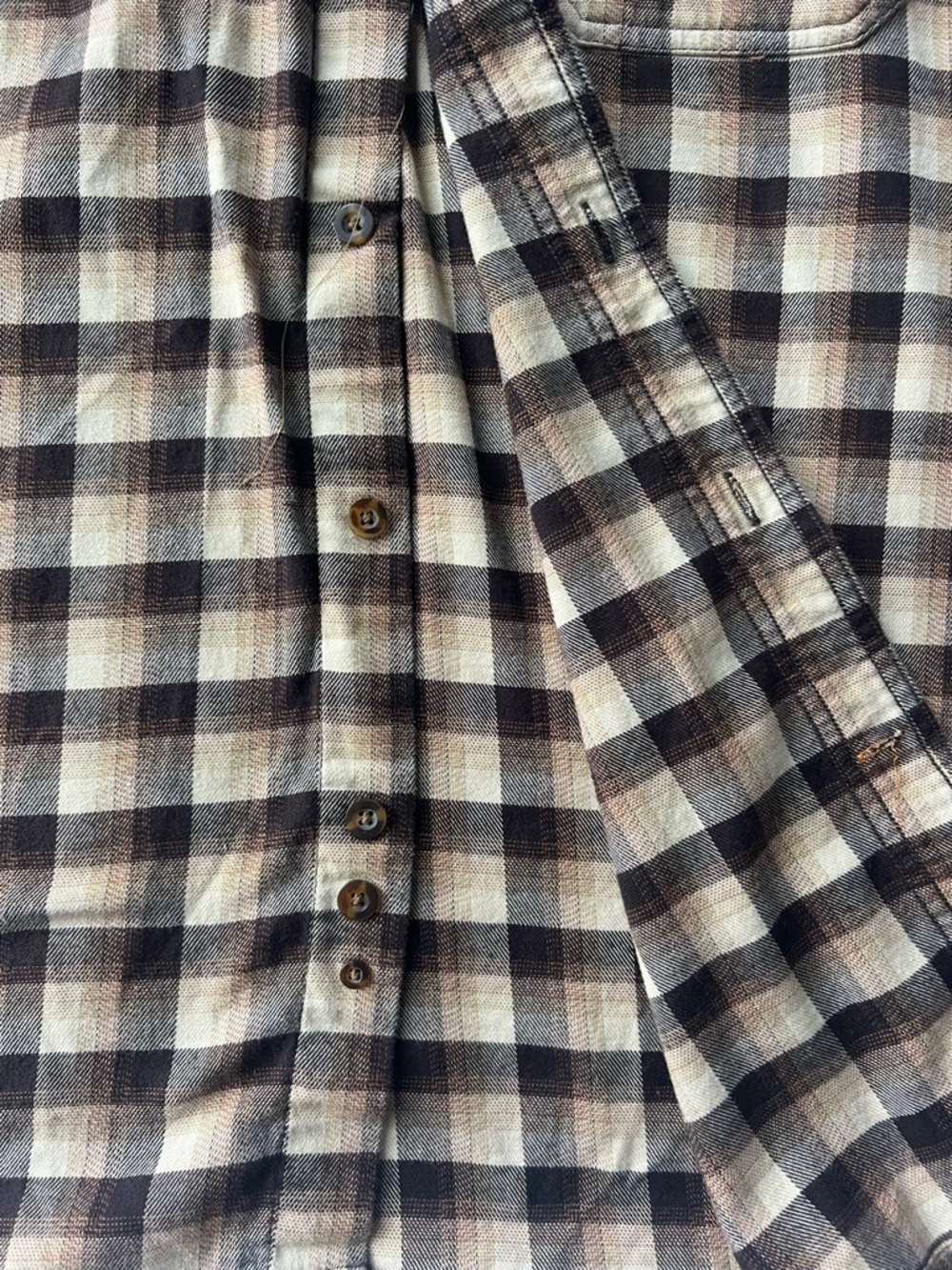Carhartt Men’s Rugged Flex Relaxed Fit Flannel Button Up Plaid | Brown | Size M - Picture 5 of 14